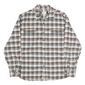 JACHS Mens Grey & Brown Check Shirt 2XL Long Sleeve Cotton Casual Relaxed Fit