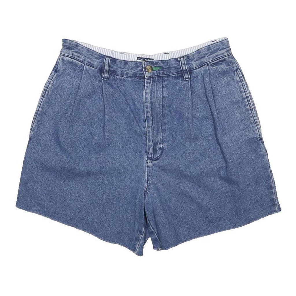 TOMMY HILFIGER Womens Denim Blue Cotton Casual Shorts M W29 Classic Fit