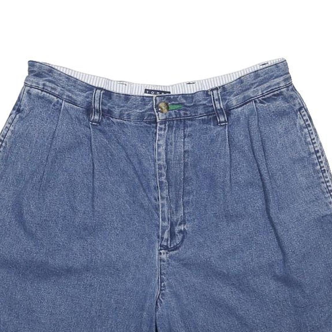 TOMMY HILFIGER Womens Denim Blue Cotton Casual Shorts M W29 Classic Fit