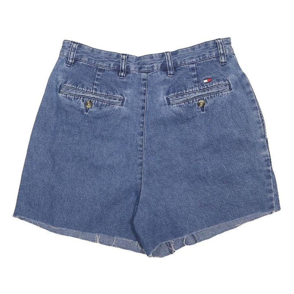 TOMMY HILFIGER Womens Denim Blue Cotton Casual Shorts M W29 Classic Fit