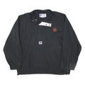 RUSSELL ATHLETIC Mens Black Classic Jacket XL Polyester Blend Zip Plain Sports