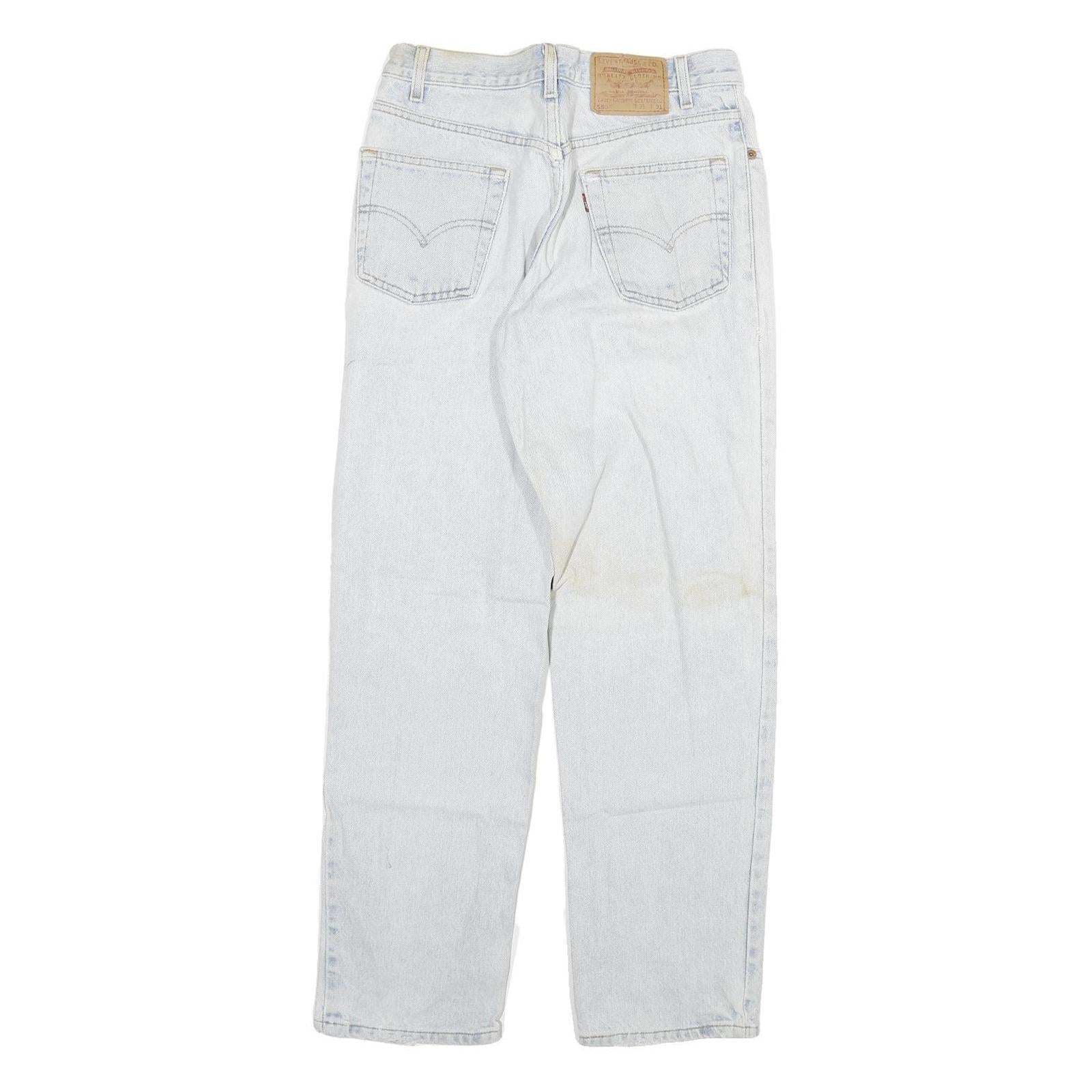 LEVI'S 550 Mens Jeans Blue Regular Loose Denim Light W28 L31 Classic Zip