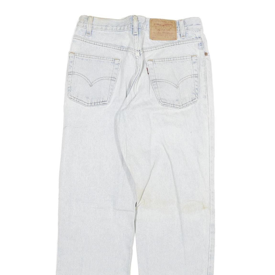 LEVI'S 550 Mens Jeans Blue Regular Loose Denim Light W28 L31 Classic Zip