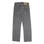 LEVI'S 501 Mens Jeans Black Classic Straight Denim Medium W30 L32 Button Closure