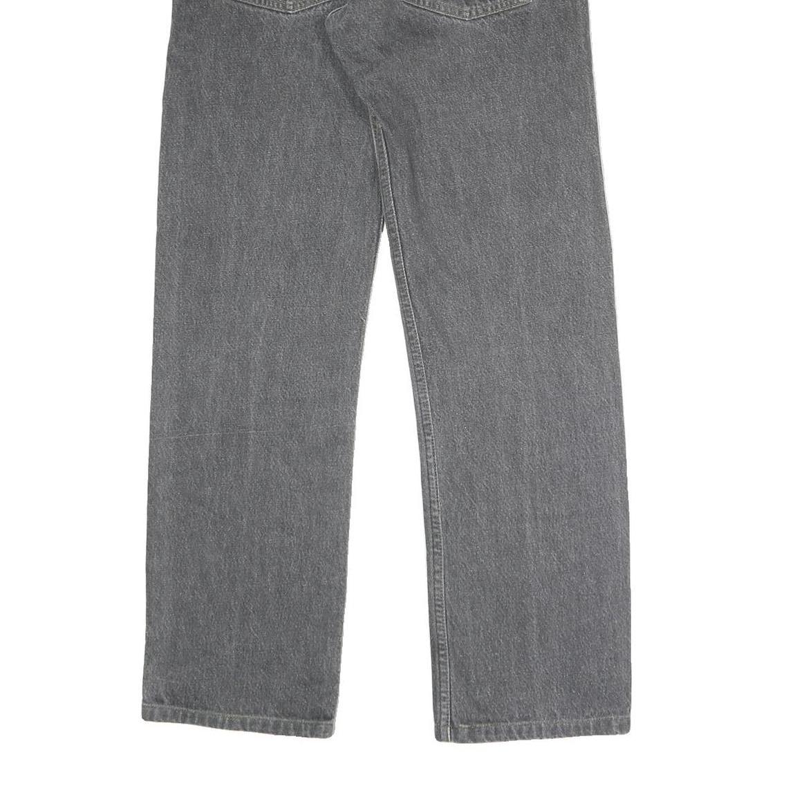 LEVI'S 501 Mens Jeans Black Classic Straight Denim Medium W30 L32 Button Closure