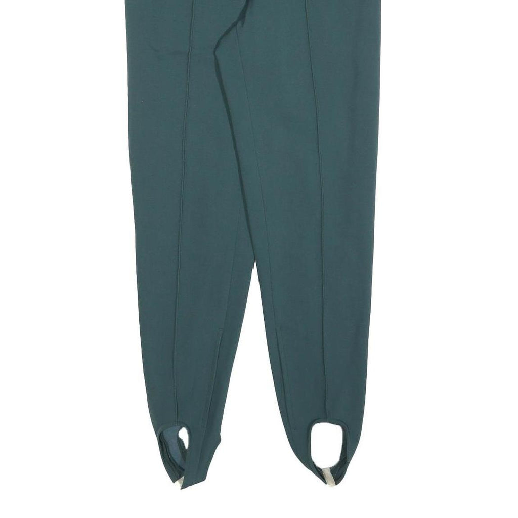 POST CARD Womens Wool Blend Blue Slim Stirrup Trousers W26 L28 Stylish Fit