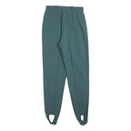 POST CARD Womens Wool Blend Blue Slim Stirrup Trousers W26 L28 Stylish Fit