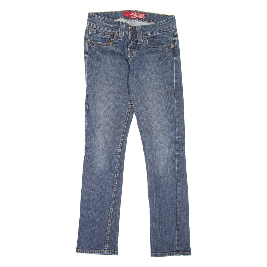 GUESS JEANS Womens Jeans Blue Slim Skinny Stone Wash W27 L30