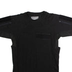PITCHFORK SYSTEMS Range Master Mens T-Shirt Black Crew Neck Cashmere S