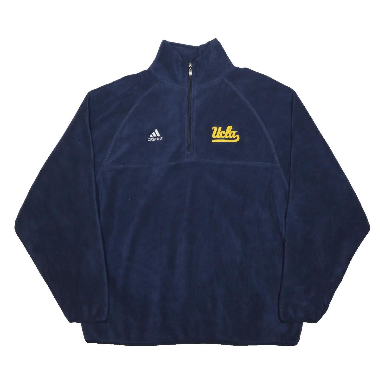 ADIDAS Mens Navy Blue UCLA High Neck L Sweatshirt Polyester Pullover
