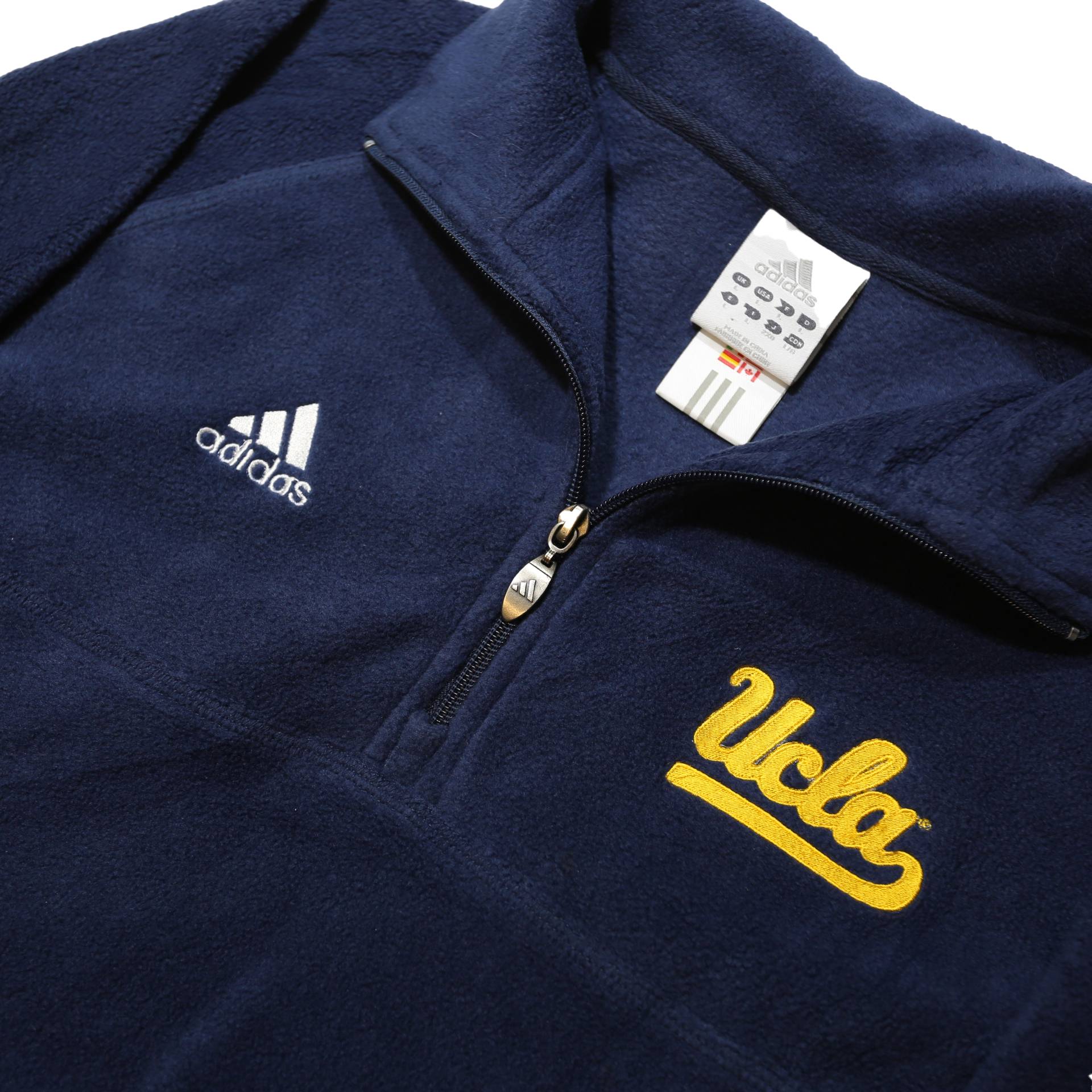 ADIDAS Mens Navy Blue UCLA High Neck L Sweatshirt Polyester Pullover