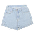 Womens Light Blue Denim Casual Shorts M W26 Cotton Blend Soft Comfort