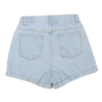 Womens Light Blue Denim Casual Shorts M W26 Cotton Blend Soft Comfort