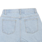 Womens Light Blue Denim Casual Shorts M W26 Cotton Blend Soft Comfort