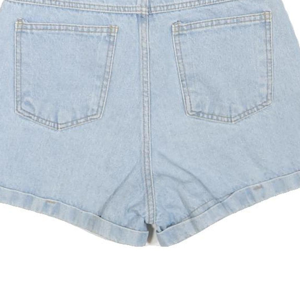 Womens Light Blue Denim Casual Shorts M W26 Cotton Blend Soft Comfort