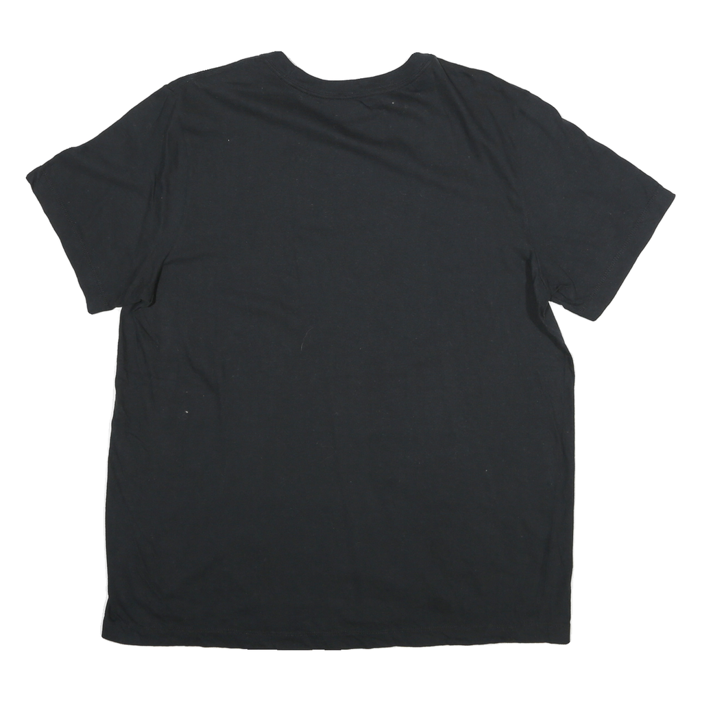 NIKE Mens Black Oregon State Football T-Shirt L Short Sleeve Crew Neck Cotton