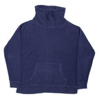 FAT FACE Womens Jumper Blue High Neck Tight Knit M
