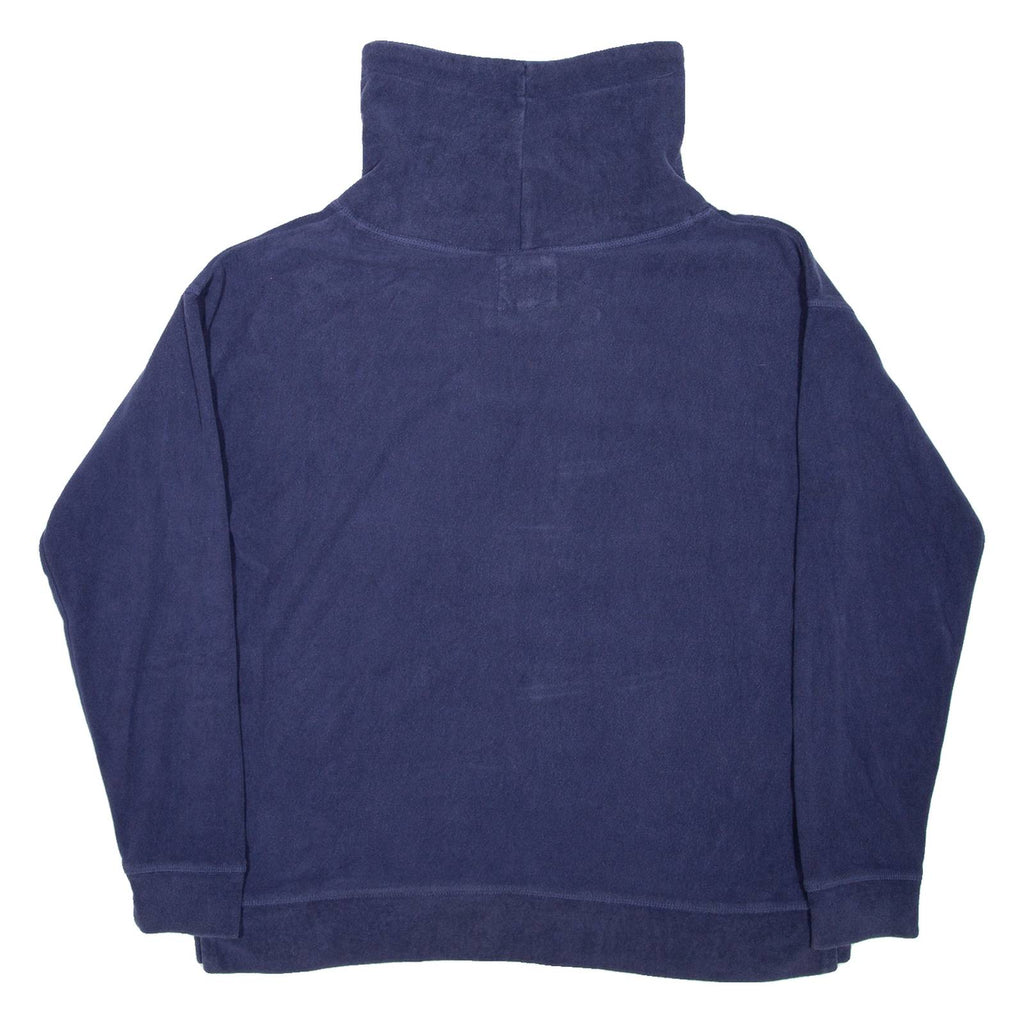 FAT FACE Womens Jumper Blue High Neck Tight Knit M