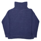FAT FACE Womens Jumper Blue High Neck Tight Knit M