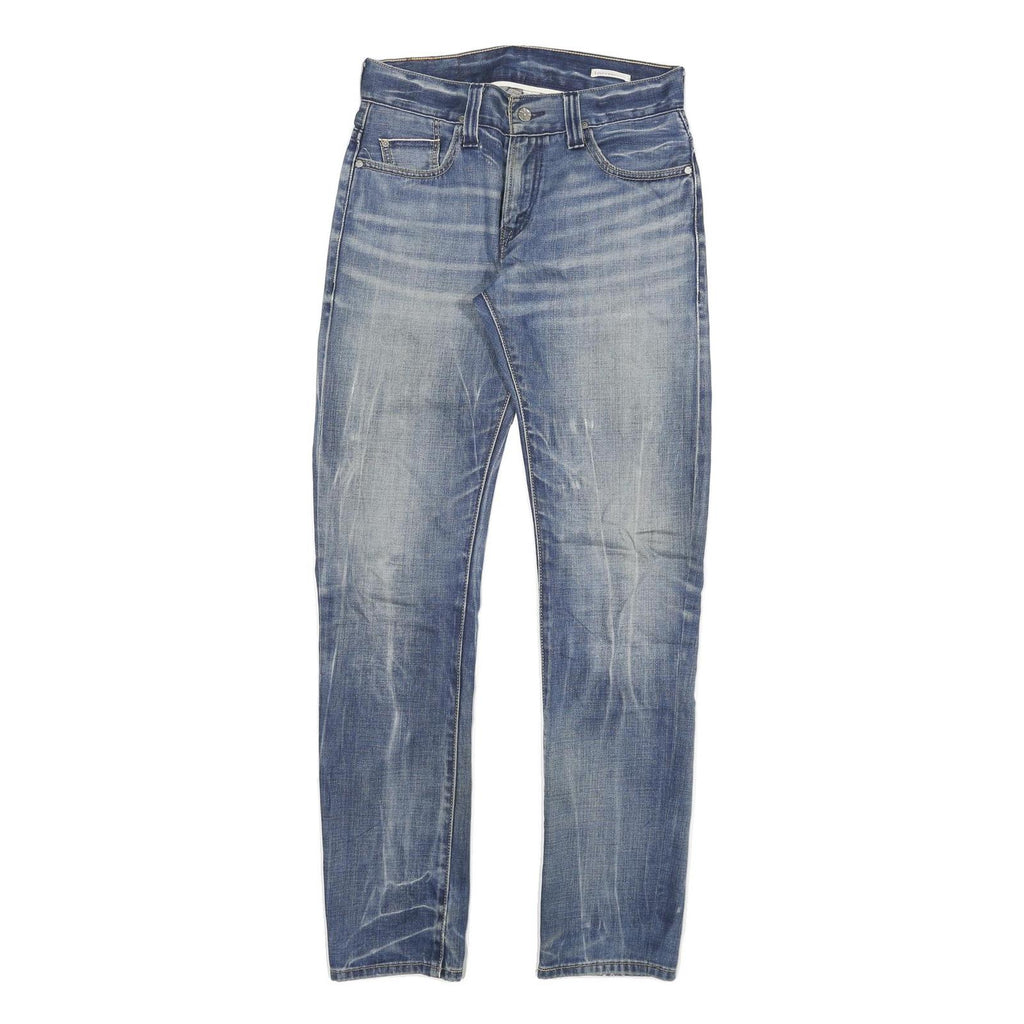 LEVI'S Mens Slim Blue Denim Stone Wash Jeans W28 L33 Stylish Casual