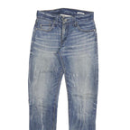 LEVI'S Mens Slim Blue Denim Stone Wash Jeans W28 L33 Stylish Casual