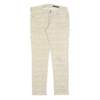 TOMMY HILFIGER Womens Jeans Beige Slim Skinny Cotton Blend W32 L30 Stylish