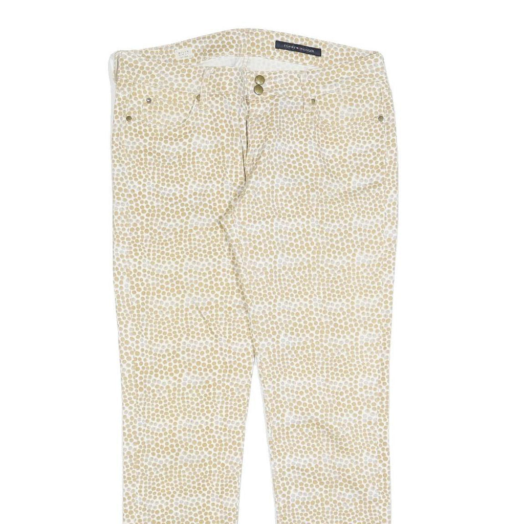TOMMY HILFIGER Womens Jeans Beige Slim Skinny Cotton Blend W32 L30 Stylish