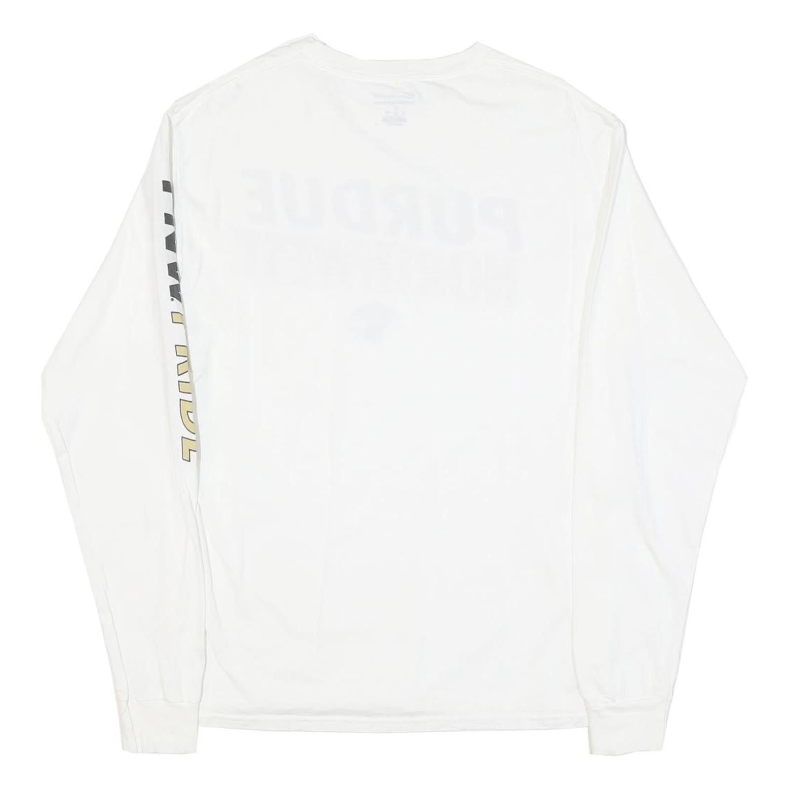 CHAMPION Mens White Purdue Northwest Long Sleeve Crew Neck T-Shirt M