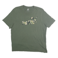 PUMA Mens Green Camouflage Graphic T-Shirt XL Short Sleeve Crew Neck Casual