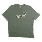 PUMA Mens Green Camouflage Graphic T-Shirt XL Short Sleeve Crew Neck Casual