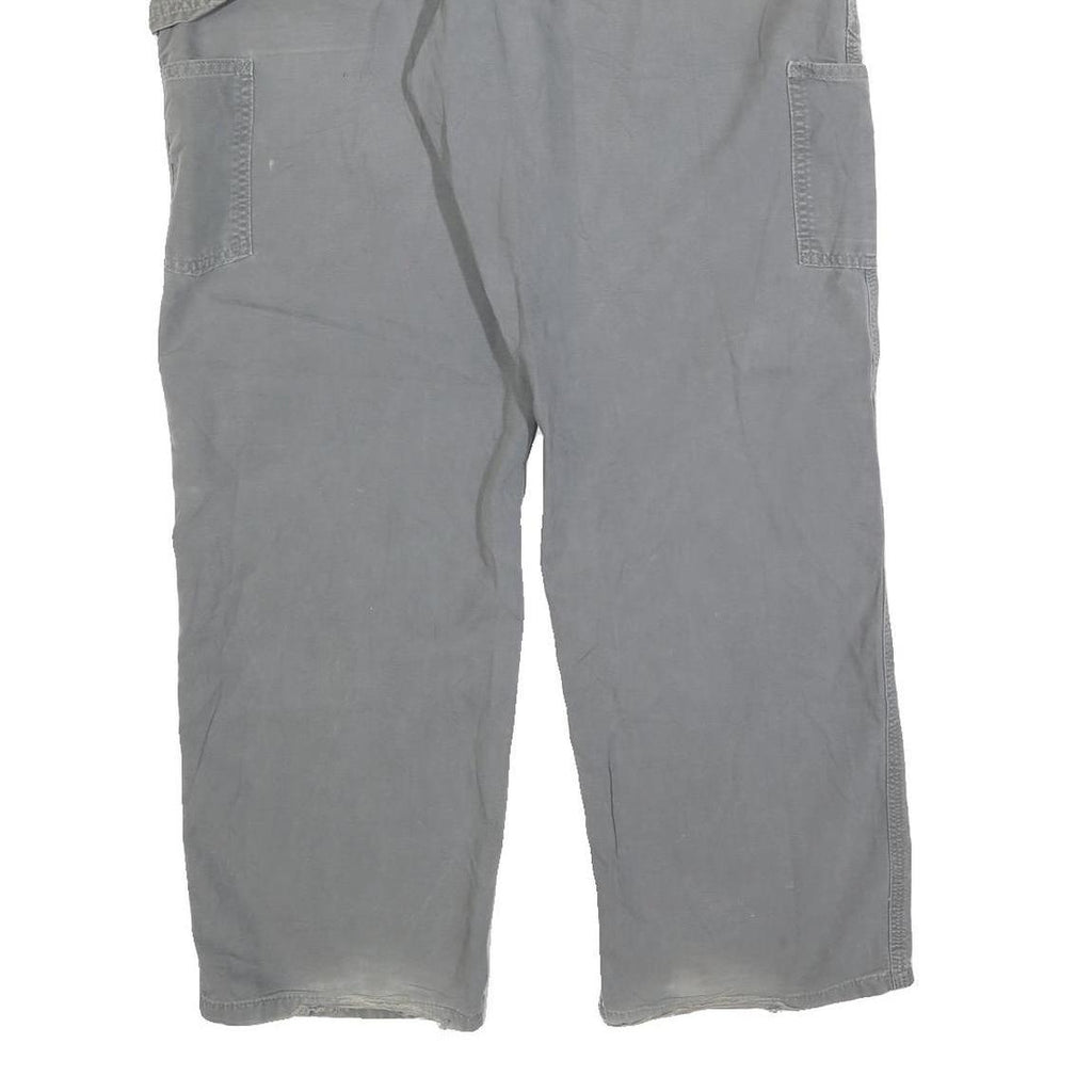 CARHARTT Mens Cotton Blend Grey Regular Fit Straight Leg Trousers W36 L32