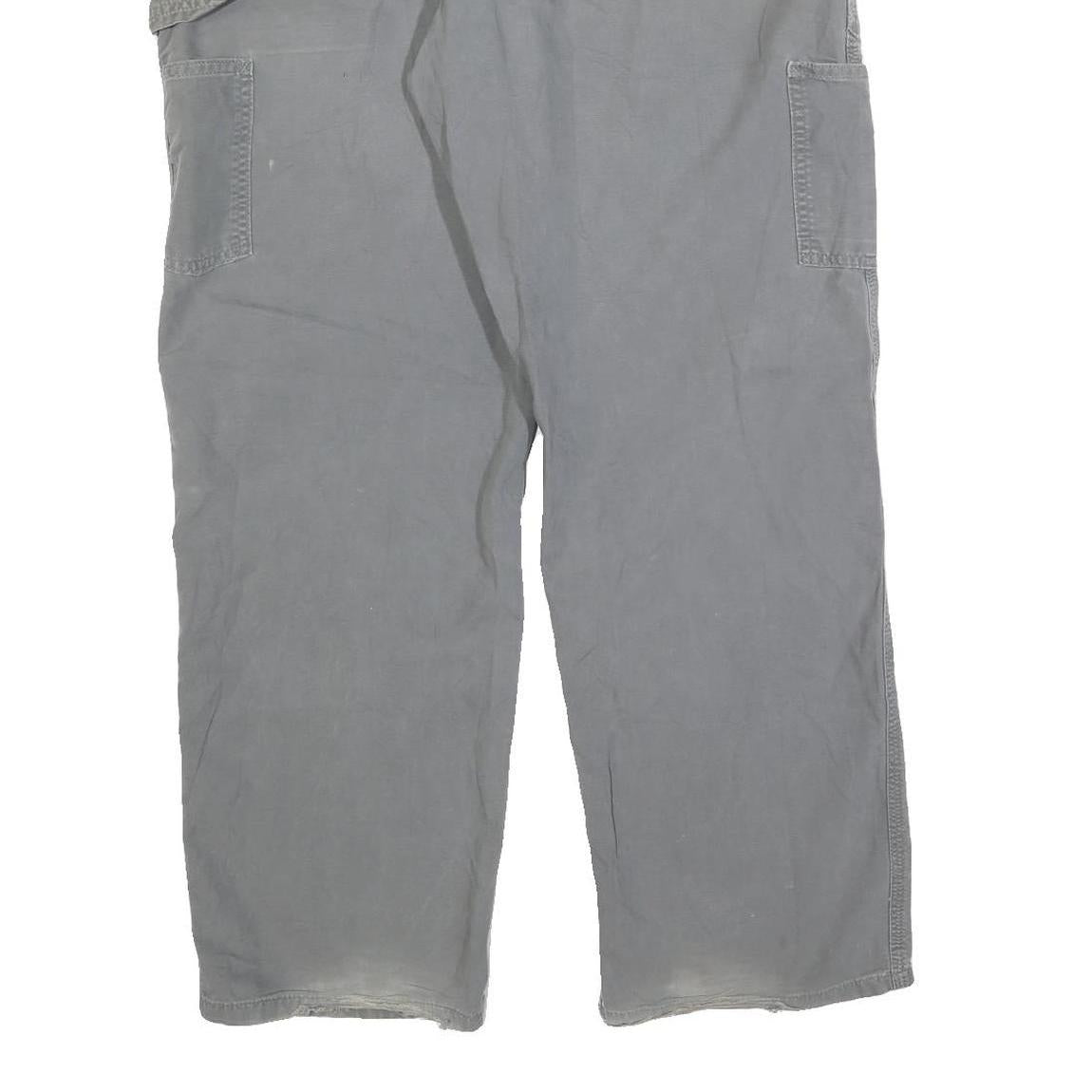 CARHARTT Mens Cotton Blend Grey Regular Fit Straight Leg Trousers W36 L32