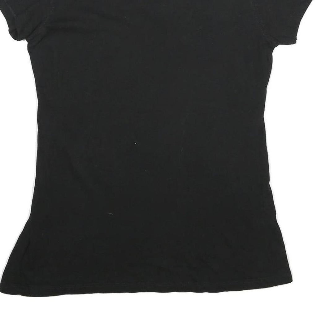 CHASE AUTHENTICS Womens Black Jimmie Johnson Graphic T-Shirt L V-Neck Cotton