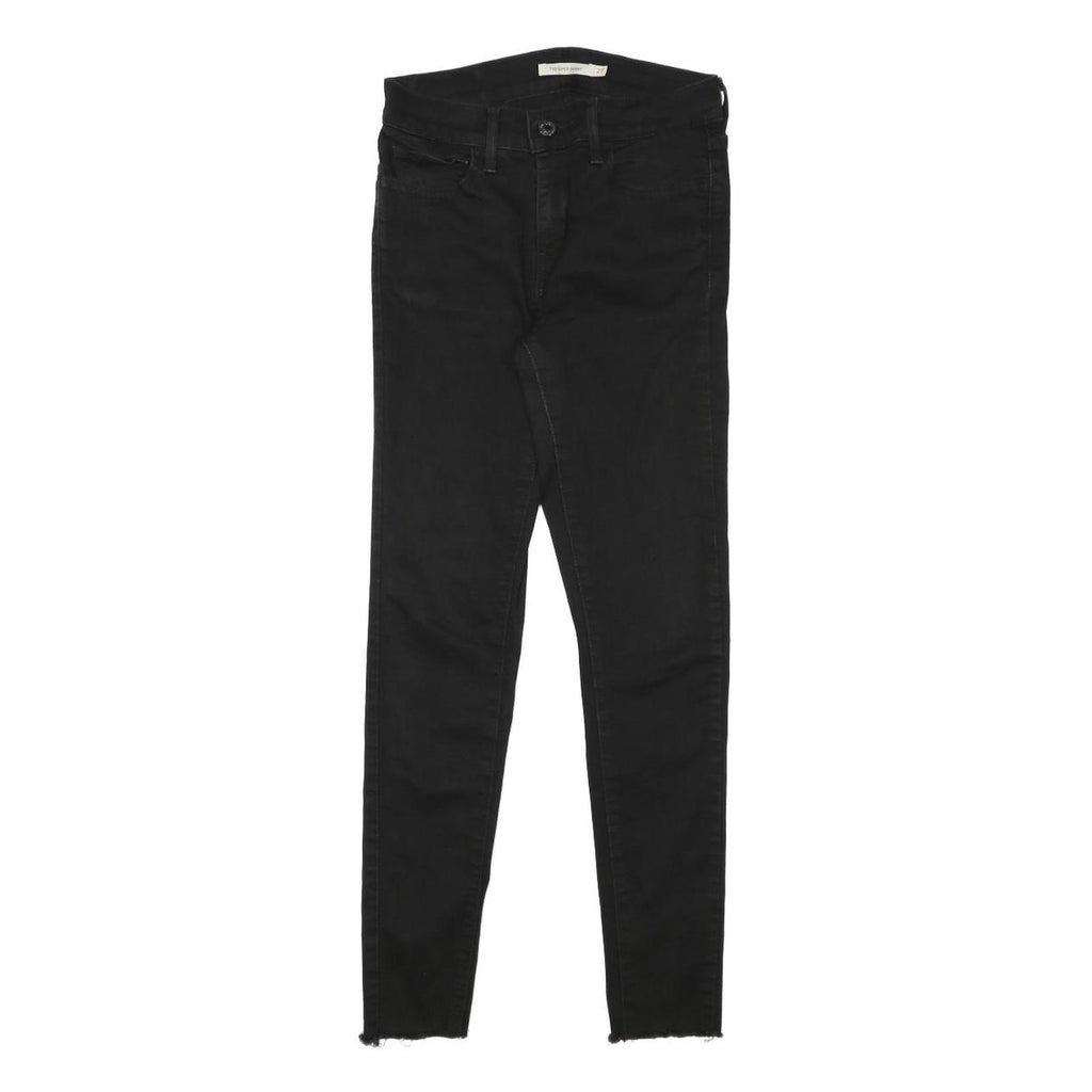 LEVI'S Mens Black Slim Slim Skinny Denim W24 L26 Raw Cotton Blend Jeans