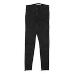 LEVI'S Mens Black Slim Slim Skinny Denim W24 L26 Raw Cotton Blend Jeans