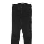 LEVI'S Mens Black Slim Slim Skinny Denim W24 L26 Raw Cotton Blend Jeans