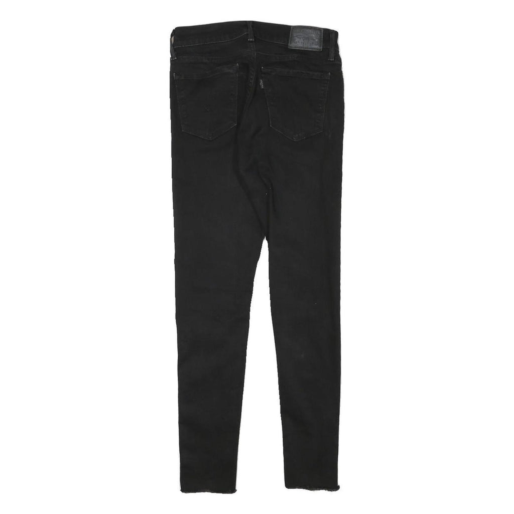 LEVI'S Mens Black Slim Slim Skinny Denim W24 L26 Raw Cotton Blend Jeans