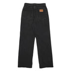 Womens Black Relaxed Straight Denim Jeans W28 L29 Cotton Blend Zip Casual
