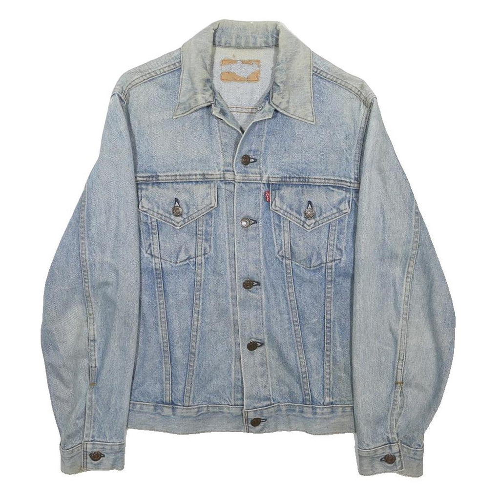 LEVI'S Womens Blue Denim Jacket S Cotton Classic Button Closure Casual Outerwear