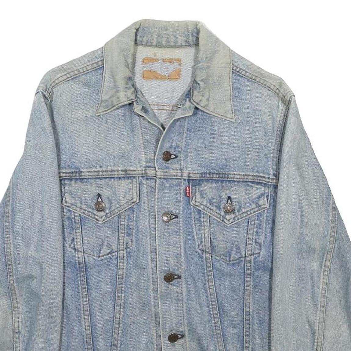 LEVI'S Womens Blue Denim Jacket S Cotton Classic Button Closure Casual Outerwear