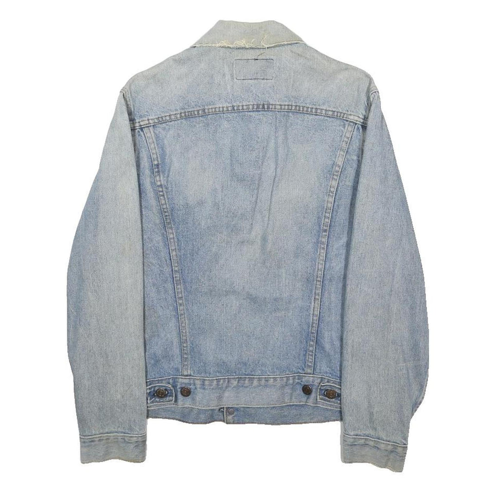 LEVI'S Womens Blue Denim Jacket S Cotton Classic Button Closure Casual Outerwear