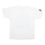 SCREEN STARS BEST Mens White Hurricane Tracking T-Shirt L Short Sleeve Crew Neck