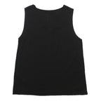MASSIMO DUTTI Womens Black Basic Sleeveless V-Neck Top L Elegant Work Casual