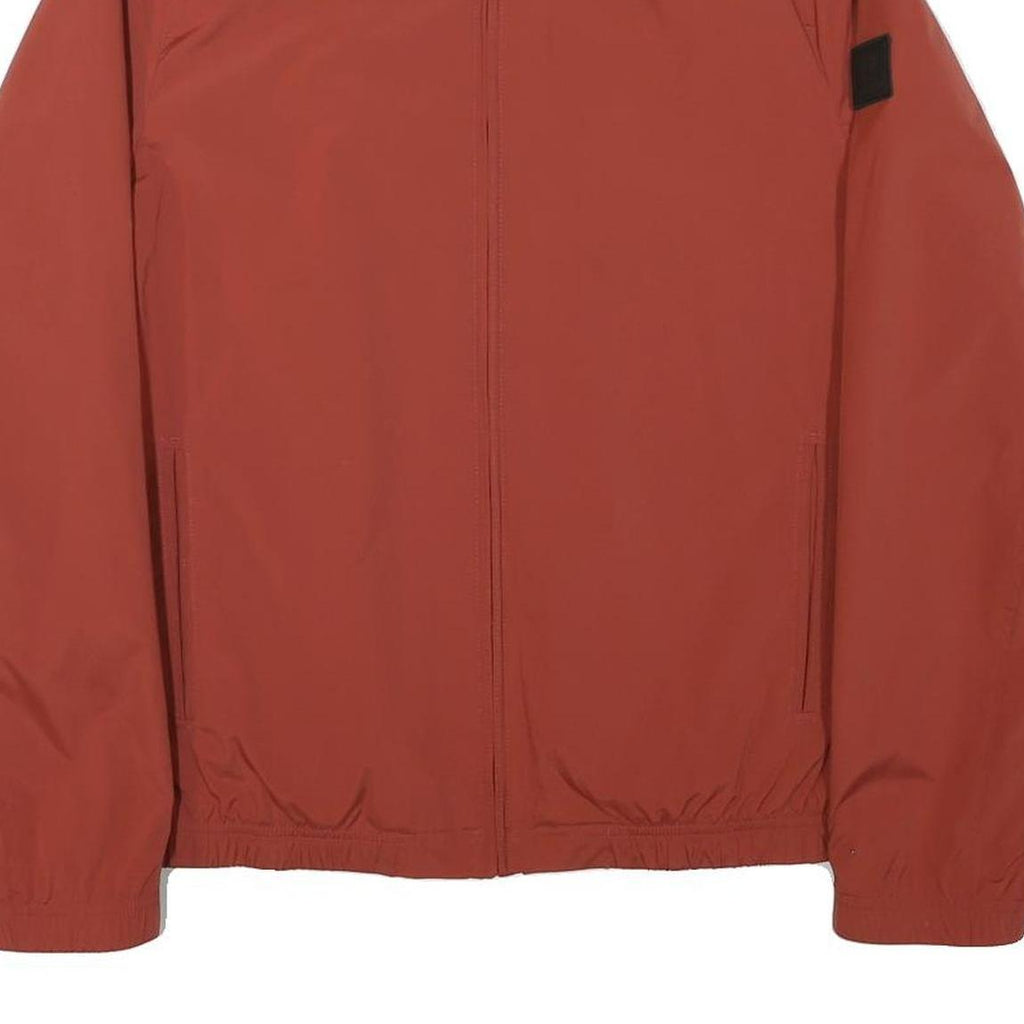 PIERRE CARDIN Mens Rust Orange Jacket M Polyester Blend Zip Casual Lightweight