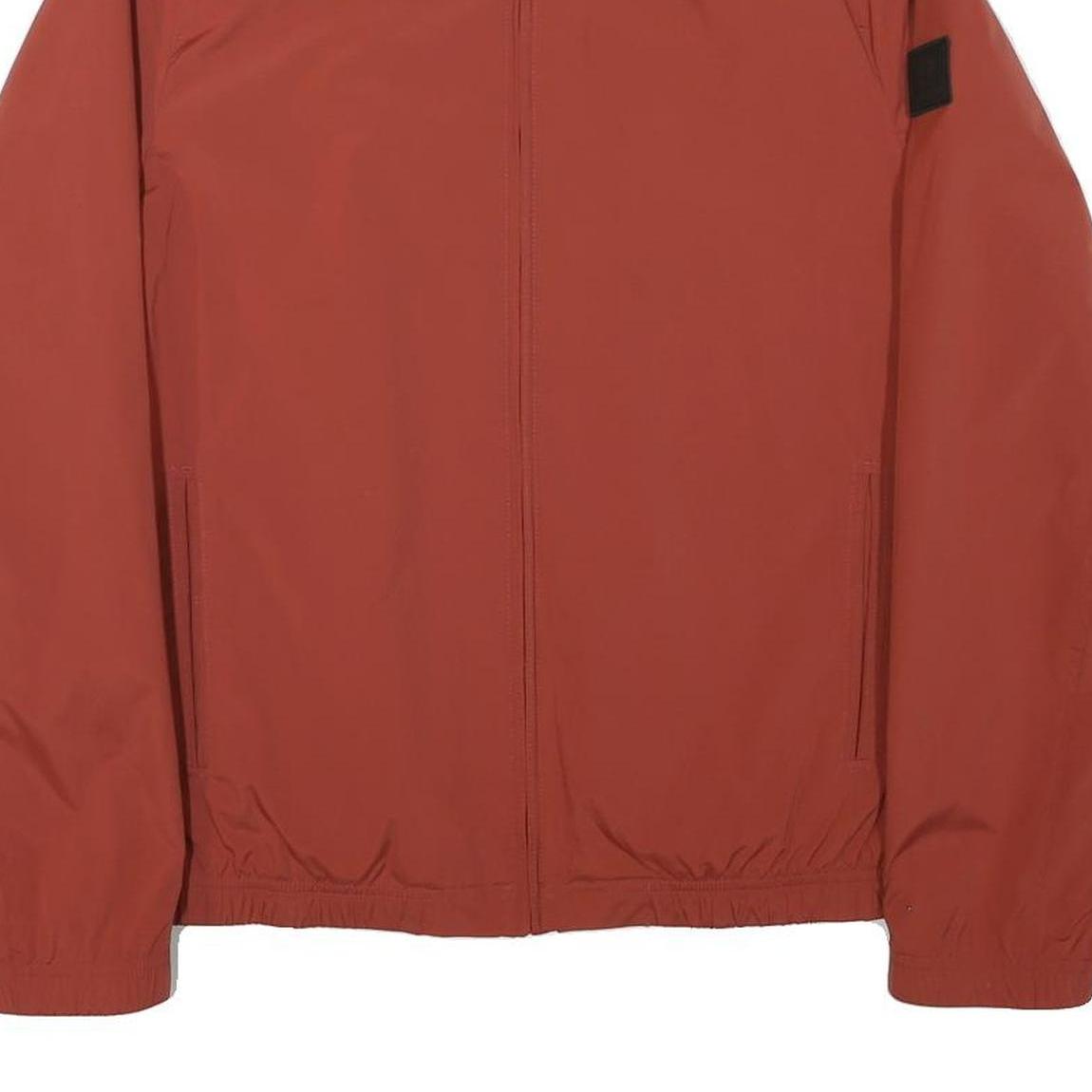 PIERRE CARDIN Mens Rust Orange Jacket M Polyester Blend Zip Casual Lightweight