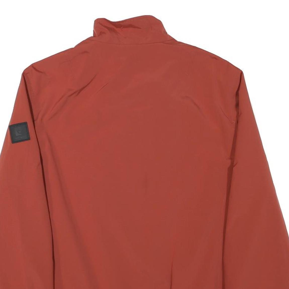 PIERRE CARDIN Mens Rust Orange Jacket M Polyester Blend Zip Casual Lightweight