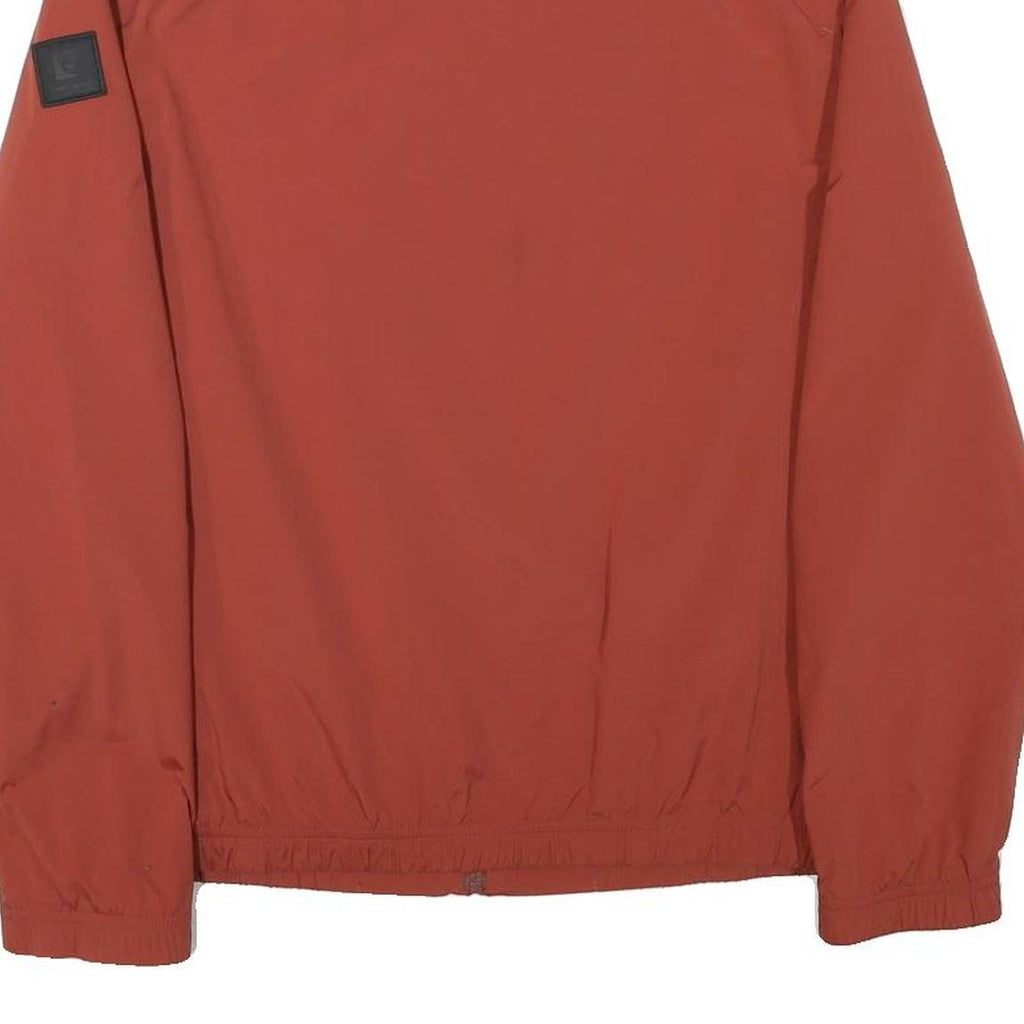 PIERRE CARDIN Mens Rust Orange Jacket M Polyester Blend Zip Casual Lightweight