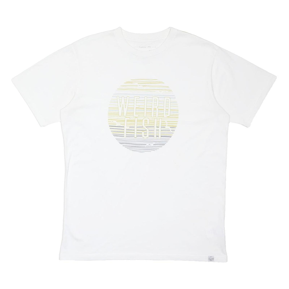 WEIRD FISH Mens White Graphic T-Shirt M Short Sleeve Crew Neck Cotton Blend