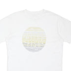 WEIRD FISH Mens White Graphic T-Shirt M Short Sleeve Crew Neck Cotton Blend