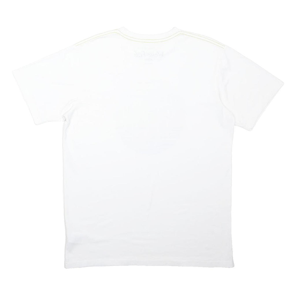 WEIRD FISH Mens White Graphic T-Shirt M Short Sleeve Crew Neck Cotton Blend